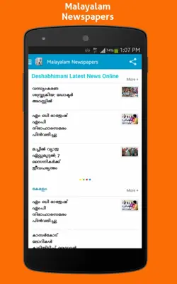 Malayalam Newspapers android App screenshot 4